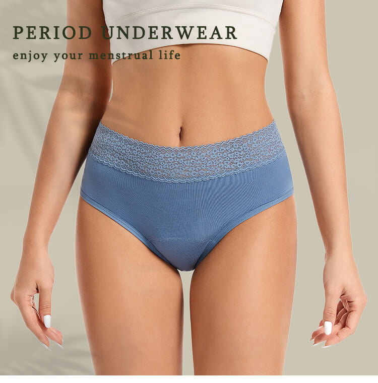 period panties with high waist design 