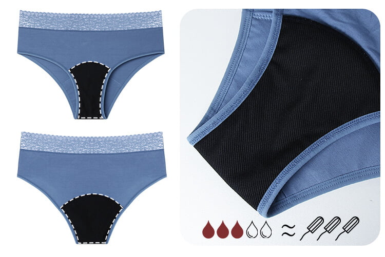 period panties with high waist design 
