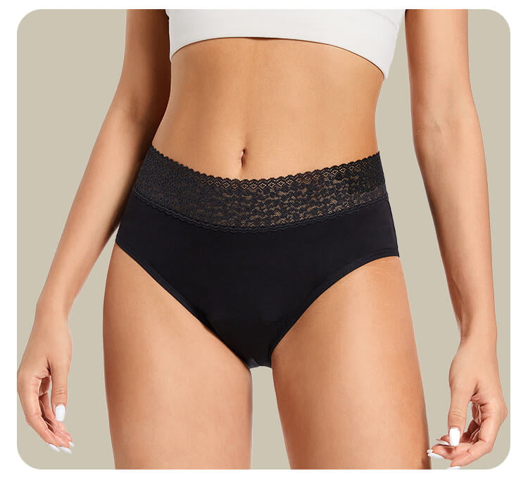 period panties with high waist design 