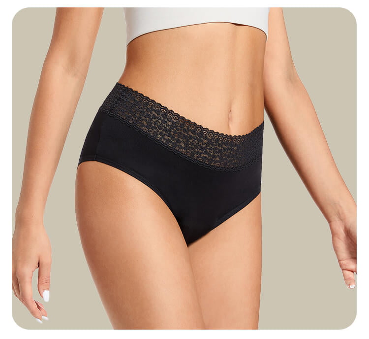 period panties with high waist design 