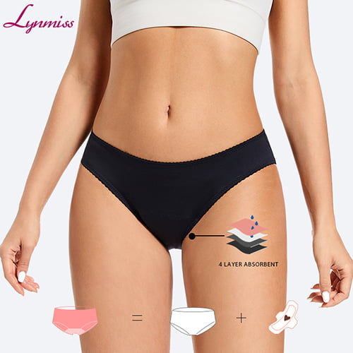 Factory Leak Proof Women Bikini Period Panties Menstrual 4 Layers Absorbent Period Panties Underwear