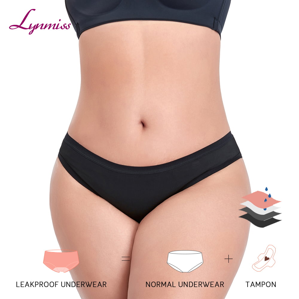 Lynmiss Bamboo Culotte Menstruelles Heavy Flow Menstrual Leak Proof Women No Pfas Biodegradable Period Panties Manufacturer