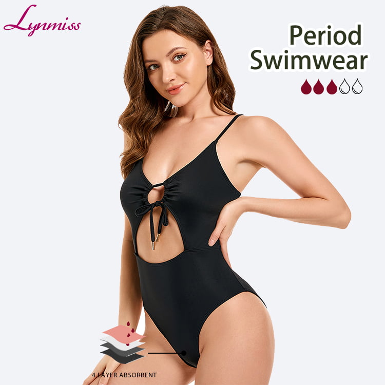 Wholesale Menstrual Swimwear One Piece Swimsuits Manufacturer Custom Bikini Sexy Cutout Women Period Swimwear Beachwear Factory