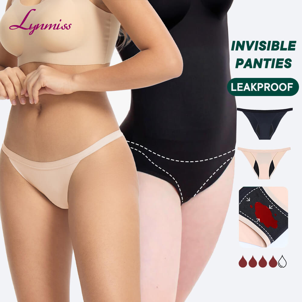 Lynmiss Period Panties Factory Leak Proof High-Cut Active Period Undies for Dancer 4 Layers Menstrual Period Panties