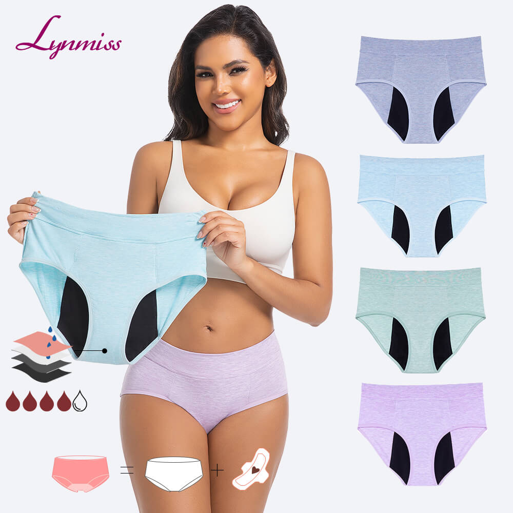 LY3032 Premium Bamboo Period Panties for Heavy Flow Soft Leakproof menstrual Underwear by LYNMISS Period Panties Manufacturer
