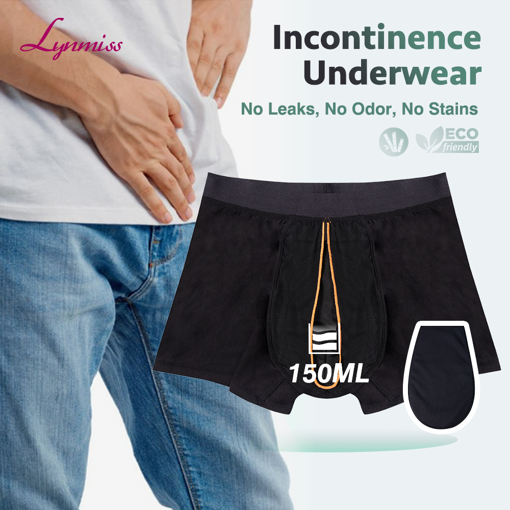 LYNMISS LY1888 Premium Incontinence Leak Proof Underwear for Men-The Ultimate Incontinence Solution