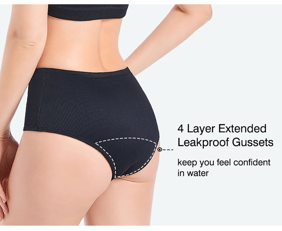 two piece period swimwear
