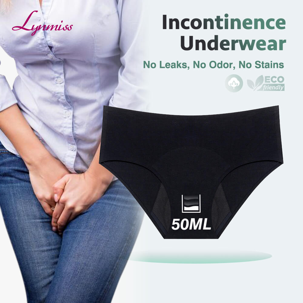 Leak Proof Women’s Incontinence Underwear ly1817 | 50ml Absorbency | Lynmiss B2B Factory