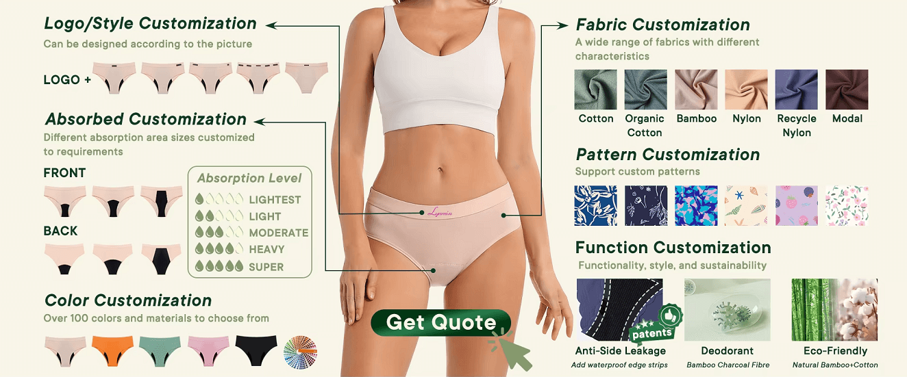 custom period underwear