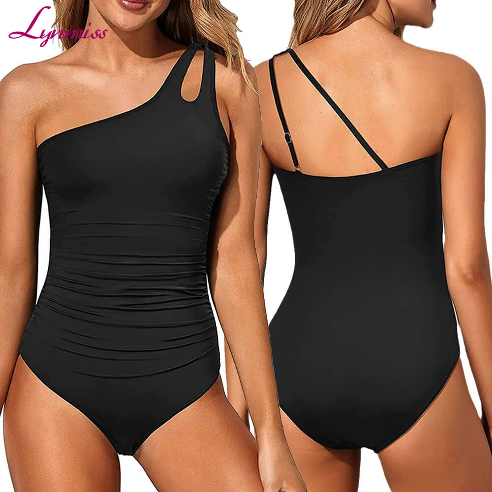 One-Shoulder Menstrual Period Swimwear ly3091 | Leakproof & Stylish