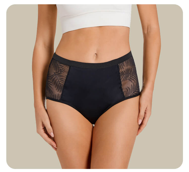high waisted period underwear