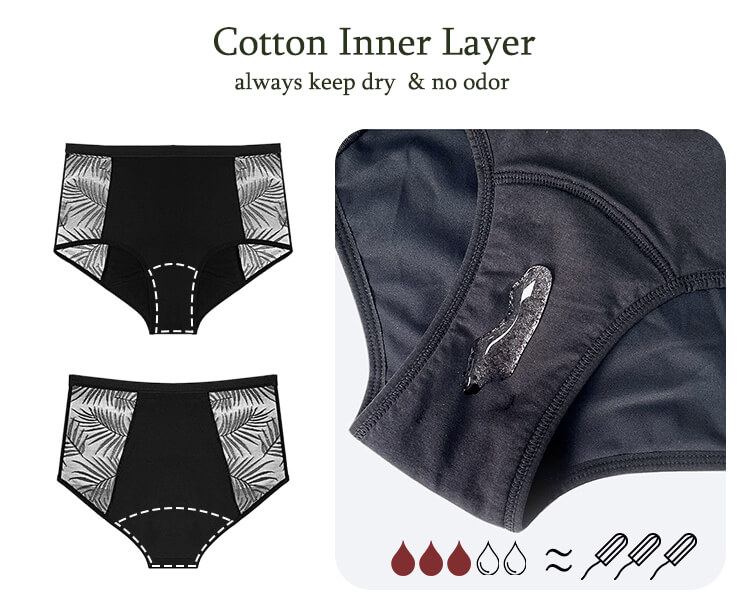 high waisted period underwear