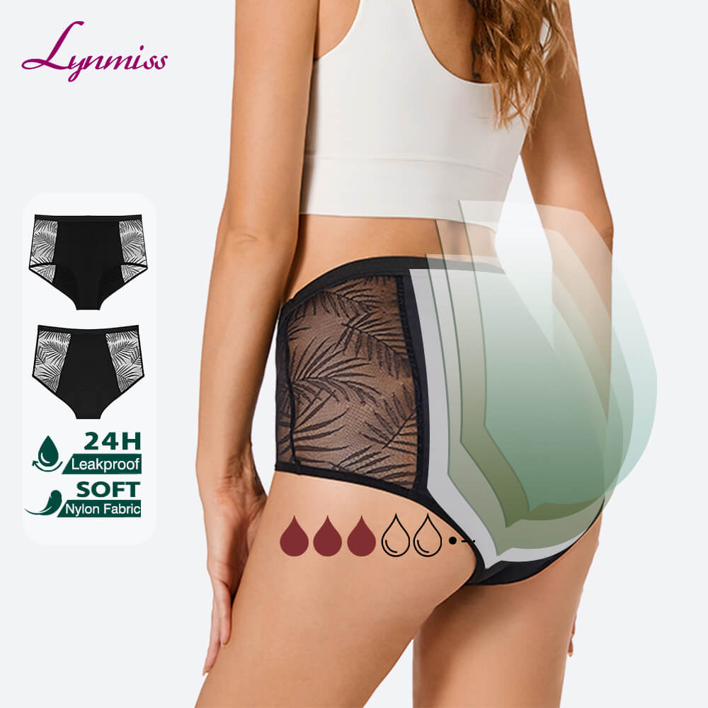 LY980 High-Waist Lace Period Underwear Manufacturer – Leakproof Menstrual Undies OEM & Wholesale